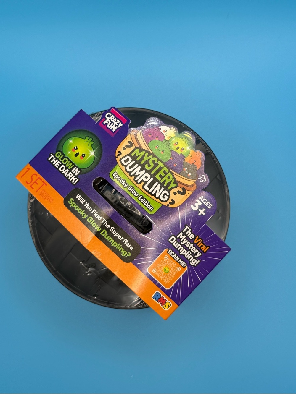 Mystery Dumpling Spooky Glow Edition Surprise Toy - Black & Purple